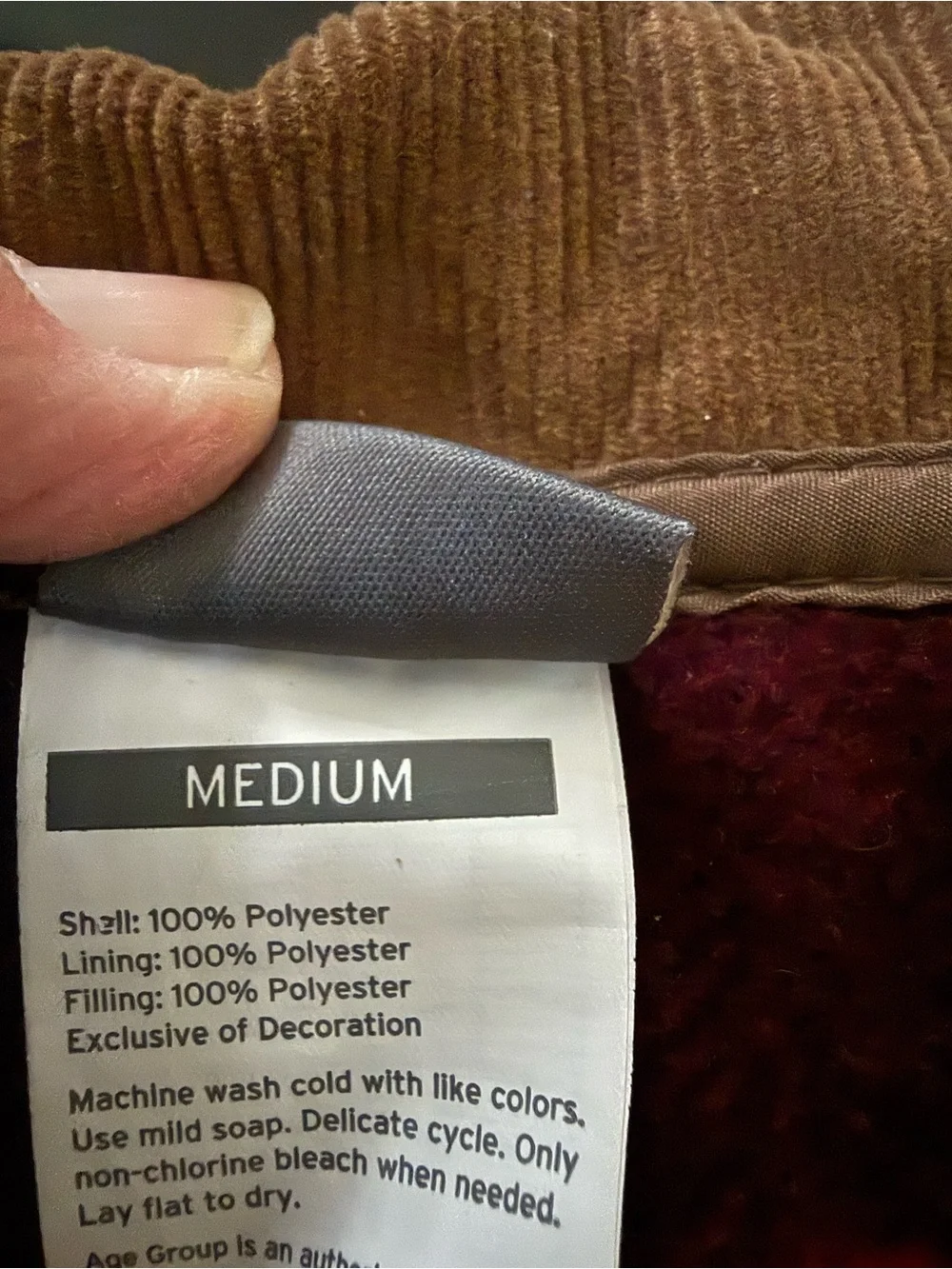 Eddie Bauer Brown Quilted Dog Jacket